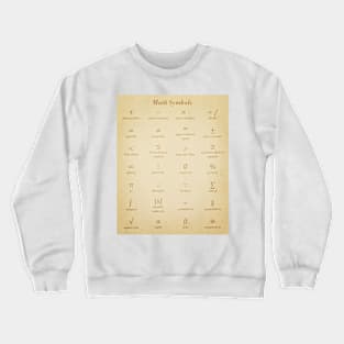 Math Symbols Crewneck Sweatshirt